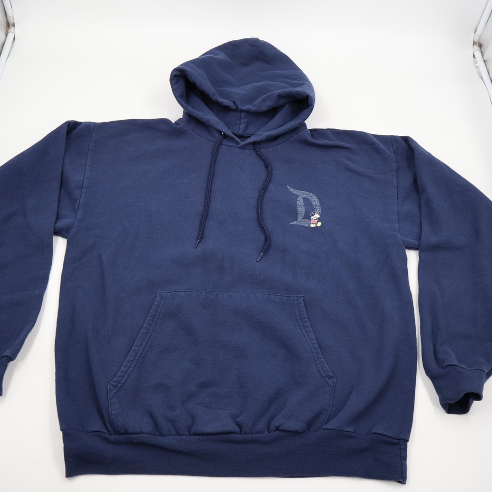 Disney Parks Hoodie Unisex Large Navy Mickey Mouse Disneyland Resort Graphic